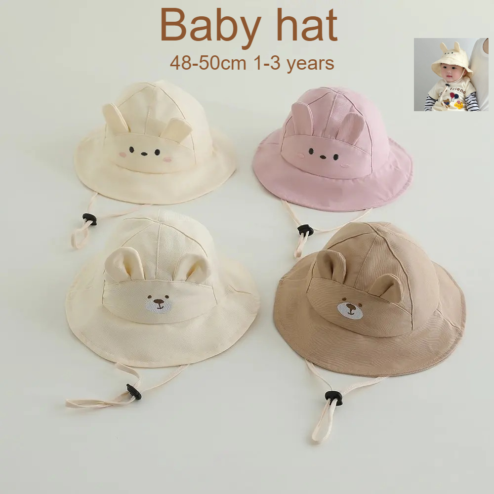 قبعة شمسية للأطفال البنات مقاس - مراجعة Bucket Hat Cotton وسعره